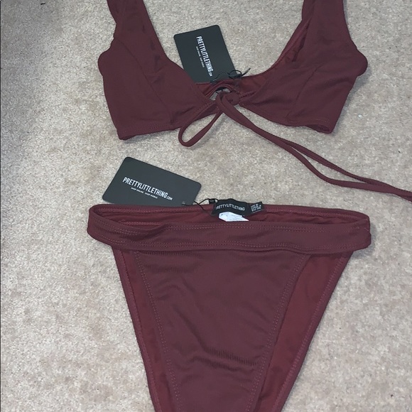 PrettyLittleThing Swim Pretty Little Thing Bikini Set Poshmark